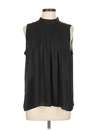 Pre-owned Ann Taylor Sleeveless Blouse In Black