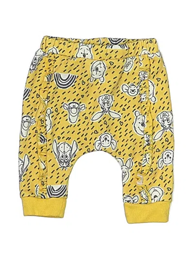 Pre-owned Disney Baby Babies' Casual Pants In Yellow