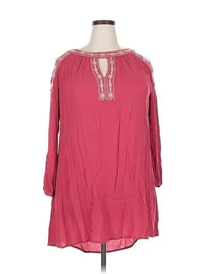 Pre-owned Knox Rose 3/4 Sleeve Blouse In Pink