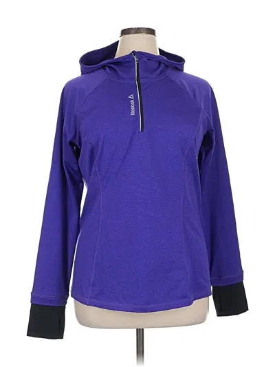 Pre-owned Reebok Pullover Hoodie In Purple