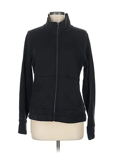 Pre-owned Athleta Track Jacket In Black