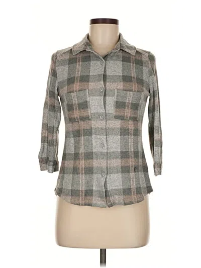 Pre-owned Polly & Esther 3/4 Sleeve Blouse In Gray