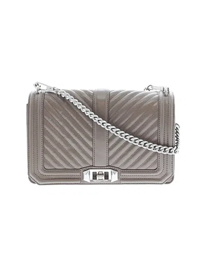 Pre-owned Rebecca Minkoff Leather Crossbody Bag In Gray