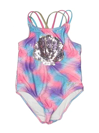 Pre-owned Betsey Johnson Kids' One Piece Swimsuit In Pink