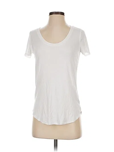 Pre-owned Athleta Short Sleeve T-shirt In White