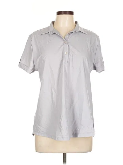 Pre-owned Unbranded Short Sleeve Blouse In Gray