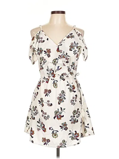 Pre-owned Blush Casual Dress In White