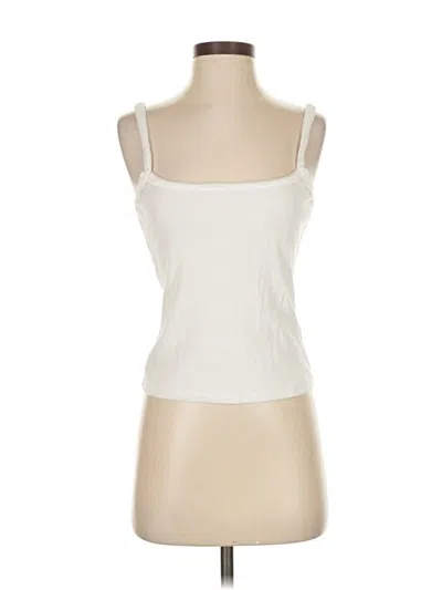 Pre-owned By Anthropologie Tank Top Ivory Strapless Neckline Tops In White