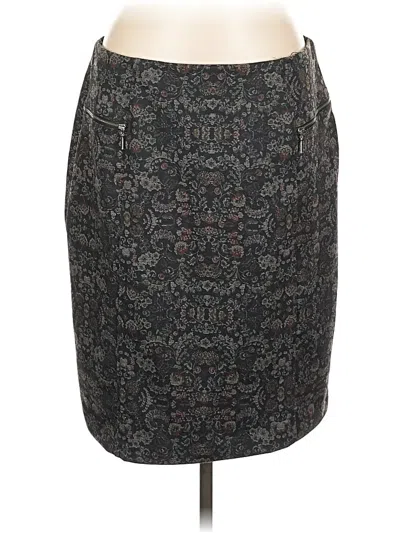 Pre-owned Roz & Ali Casual Skirt In Gray