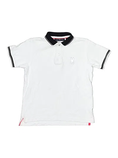 Pre-owned Psycho Bunny Babies' Short Sleeve Polo Shirt In White