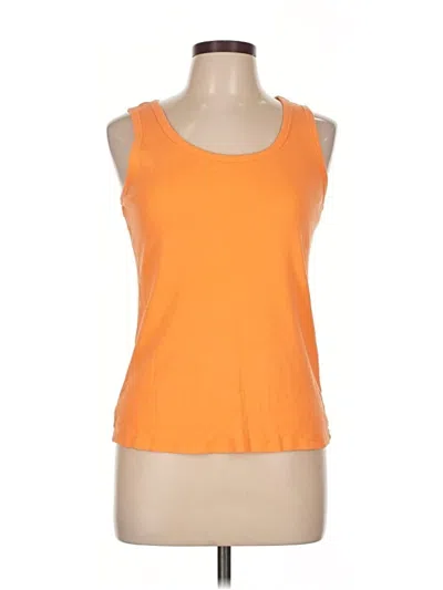 Pre-owned St. John's Bay Tank Top Orange Halter Neckline Tops