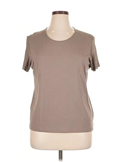 Pre-owned Anatomie Short Sleeve T-shirt In Brown