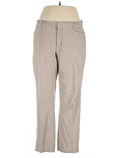 Pre-owned Gloria Vanderbilt Khaki Pant In Brown