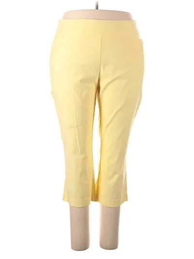 Kim Rogers Casual Pants In Yellow