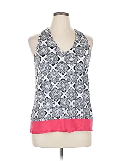 Pre-owned Banana Republic Tank Top Blue Halter Neckline Tops