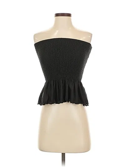 Pre-owned Marci Tube Top Black Strapless Neckline Tops