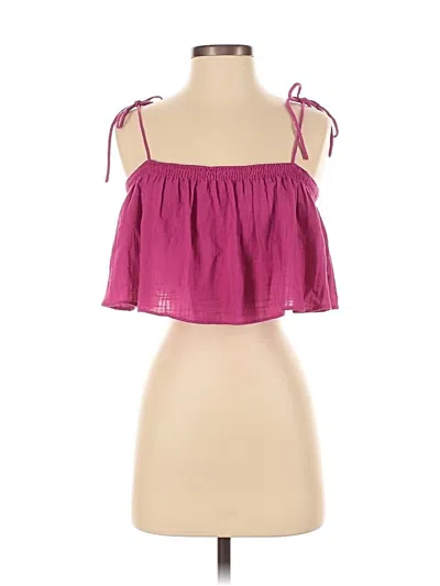 Pre-owned Free People Tank Top Pink Strapless Neckline Tops
