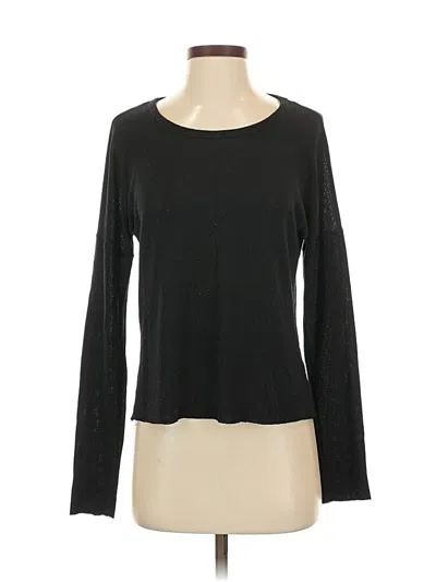 Pre-owned Nation Ltd. By Jen Menchaca Long Sleeve T-shirt In Black