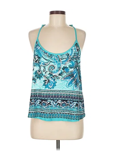 Pre-owned In Bloom By Jonquil Tank Top Blue Halter Neckline Tops