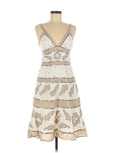 Pre-owned Bcbgmaxazria Cocktail Dress In White