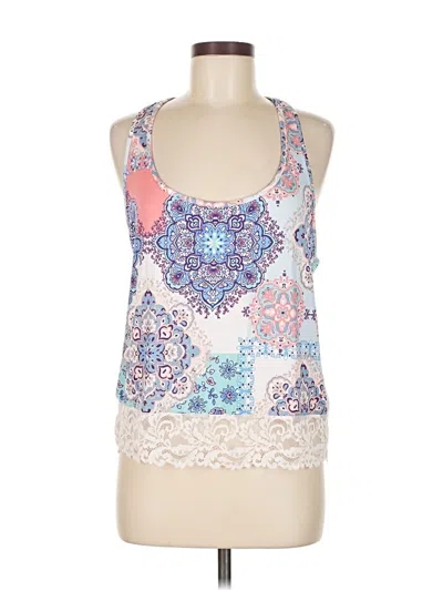 Pre-owned In Bloom By Jonquil Tank Top White Halter Neckline Tops