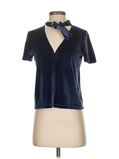 Pre-owned Madewell Short Sleeve Polo Shirt In Blue