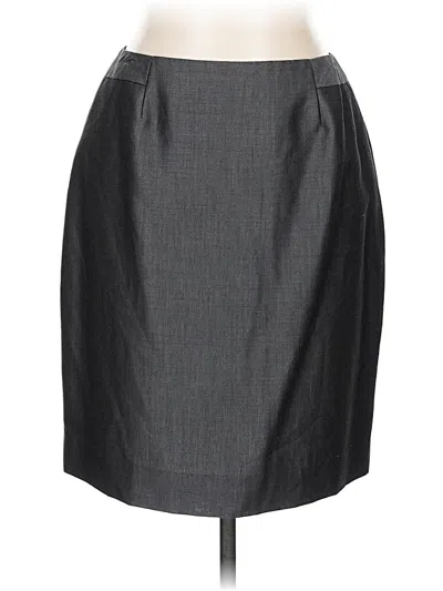 Pre-owned Caslon Formal Skirt In Gray