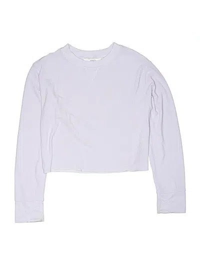 Pre-owned Athleta Girl Kids' Long Sleeve T-shirt In Purple