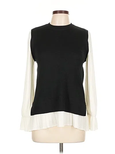 Pre-owned Sisley Paris Pullover Sweater In Black