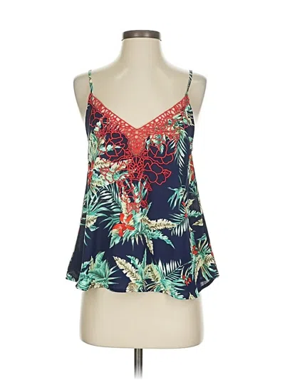 Pre-owned Alya Sleeveless Top Blue Halter Neckline Tops