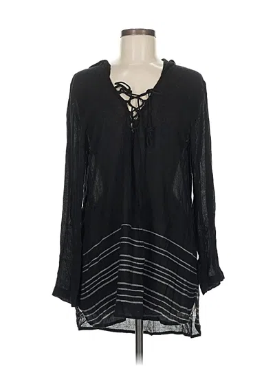 Pre-owned Billabong Long Sleeve Blouse In Black