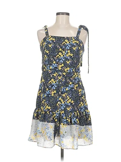Pre-owned Jun & Ivy Casual Dress In Blue