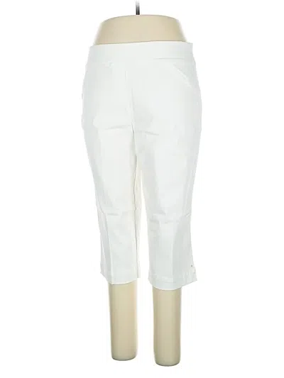 Pre-owned Alfred Dunner Active Pants In White