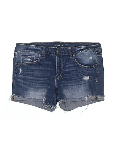 Pre-owned Aéropostale Denim Shorts In Blue