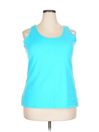 Pre-owned Hanes Active Tank Top In Blue
