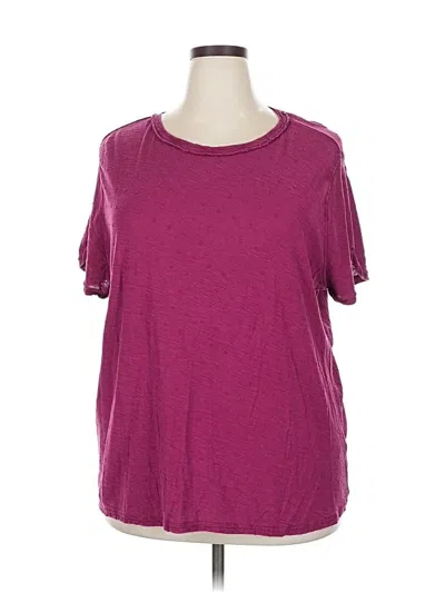 Pre-owned Caslon Short Sleeve T-shirt In Purple