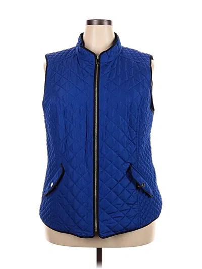 Pre-owned Charter Club Vest In Blue