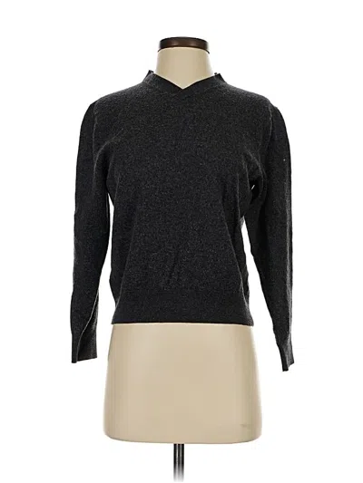 Pre-owned Saks Fifth Avenue Wool Pullover Sweater In Gray