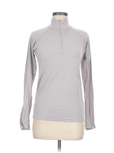 Pre-owned Athleta Long Sleeve T-shirt In Gray