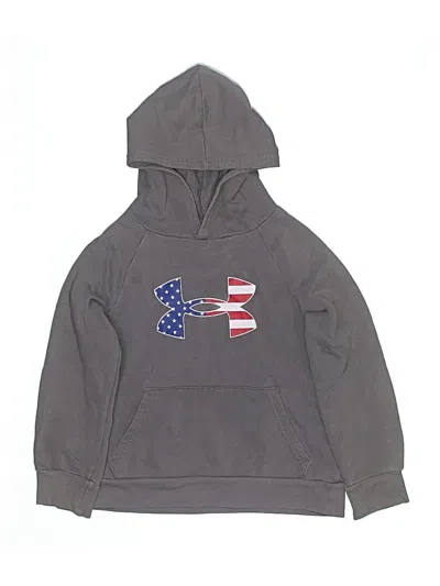 Pre-owned Under Armour Kids' Pullover Hoodie In Gray