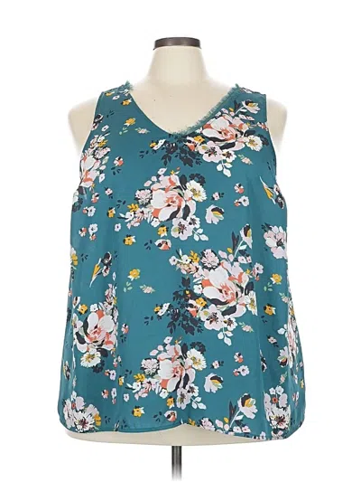 Pre-owned Torrid Sleeveless Blouse In Blue