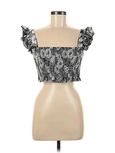 Kourt Short Sleeve Top Silver Sweetheart Neckline Tops In Gray