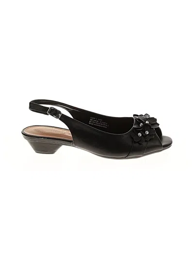 Pre-owned Comfortview Sandals In Black
