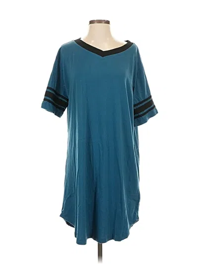 Pre-owned Ekouaer Casual Dress In Blue