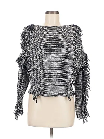 Pre-owned Misa Cardigan Sweater In Gray