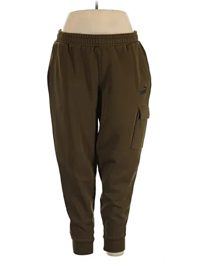 Pre-owned Puma Cargo Pants In Green