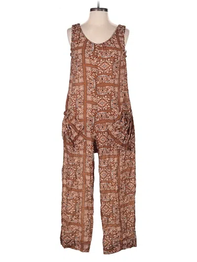 Pre-owned Buru Jumpsuit In Brown