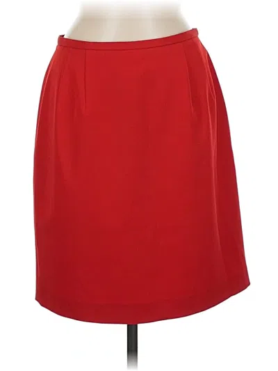 Pre-owned Harve Benard By Benard Holtzman Formal Skirt In Red