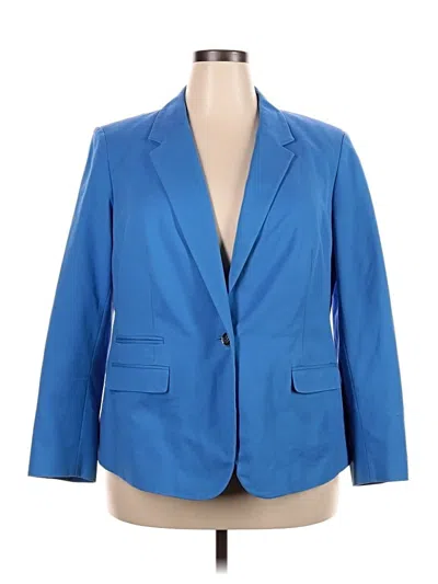 Pre-owned Vince Camuto Blazer Jacket In Blue
