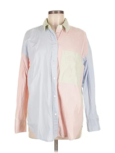 Pre-owned Abercrombie & Fitch Long Sleeve Button Down Shirt In Pink